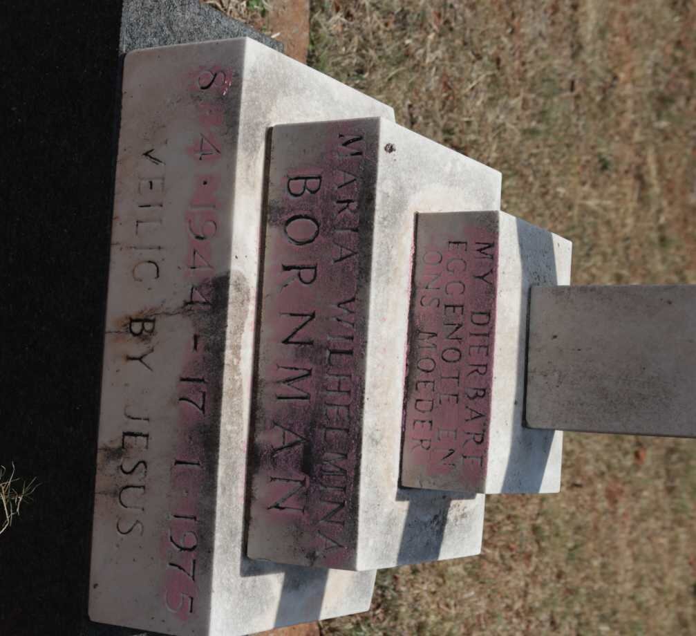 BORNMAN Maria Wilhelmina 1944-1975