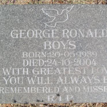 BOYS George Ronald 1939-2004
