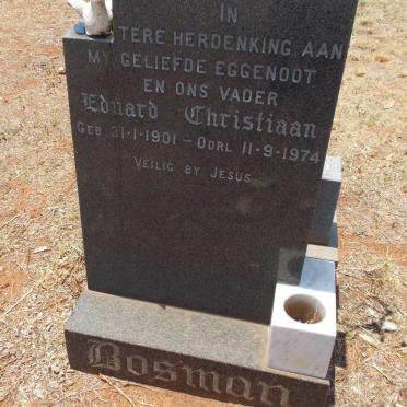 BOSMAN Eduard Christiaan 1901-1974