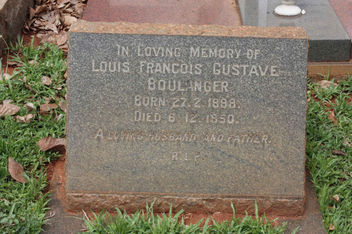 BOULANGER Louis Francois Gustave 1888-1950