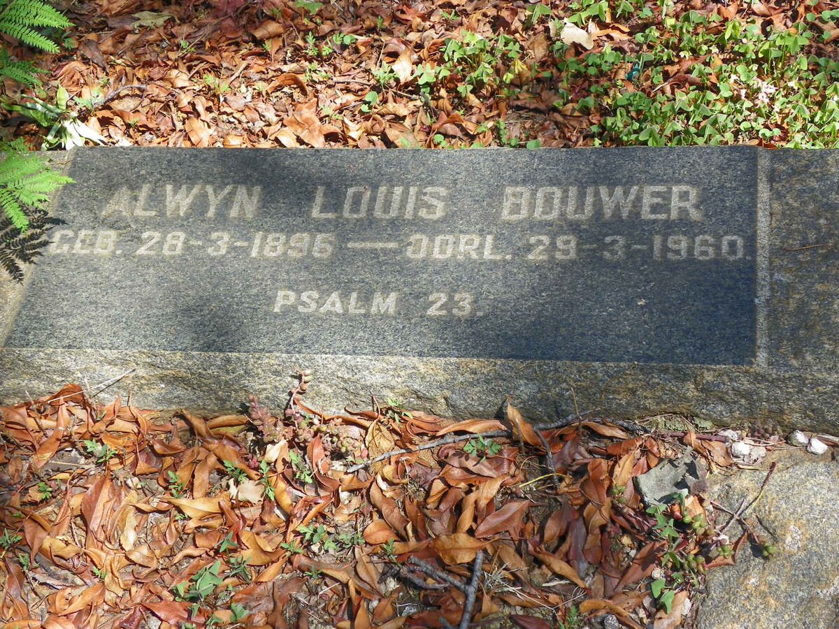 BOUWER Alwyn Louis 1896-1960
