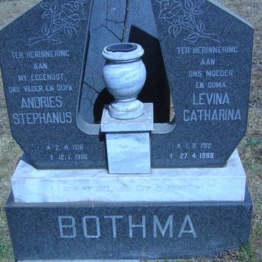 BOTHMA Andries Stephanus 1910-1986 &amp; Levina Catharina 1912-1988