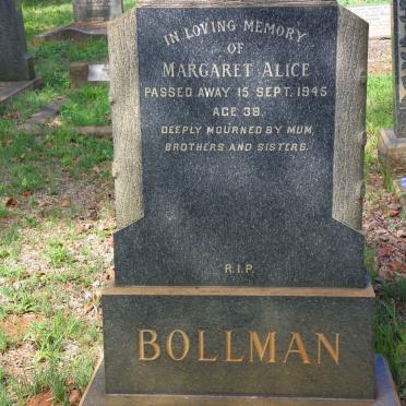 BOLLMAN Margaret Alice -1945