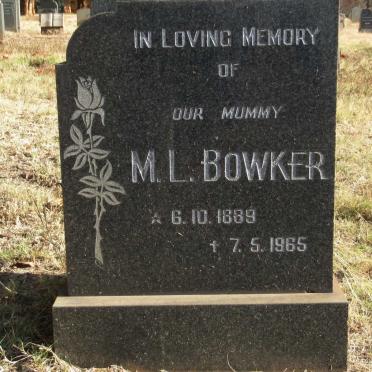 BOWKER M.L. 1889-1965