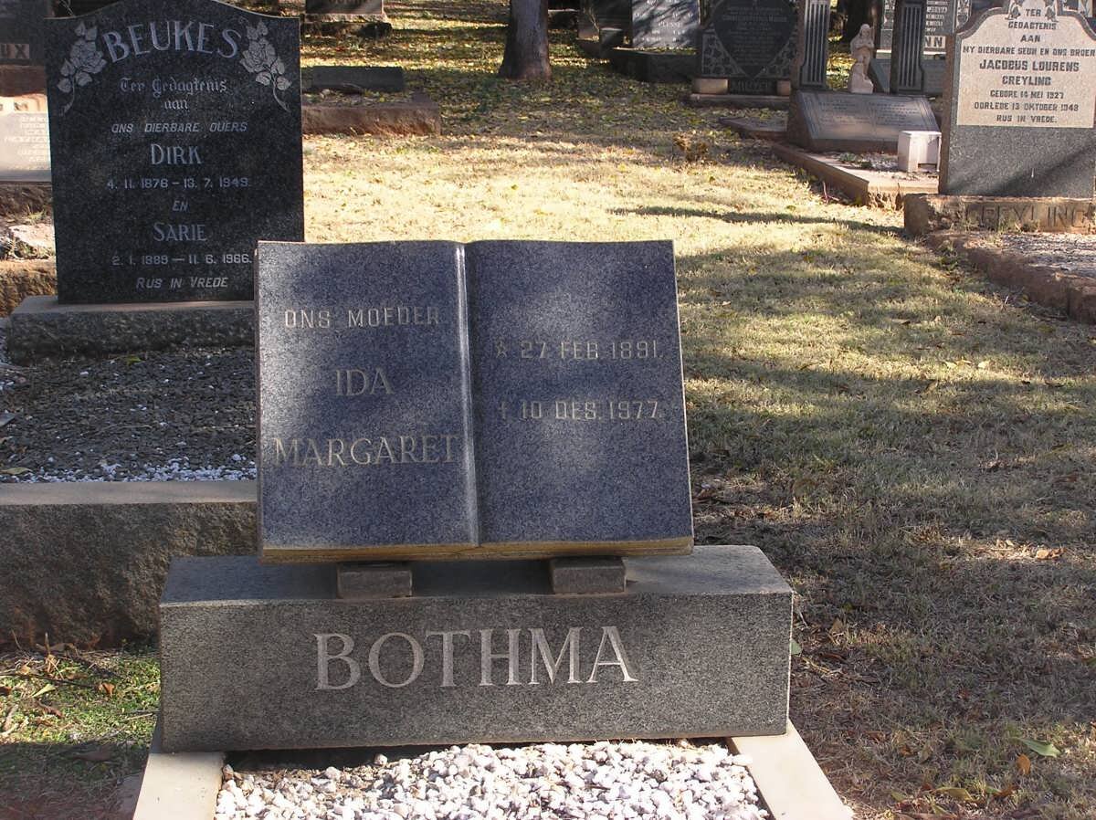 BOTHMA Ida Margaret 1891-1977