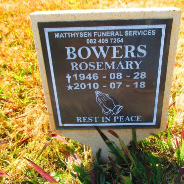 BOWERS Rosemary 1946-2010