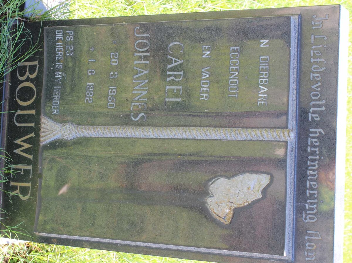 BOUWER Carel Johannes 1950-1982