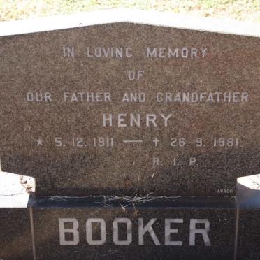 BOOKER Henry 1911-1981