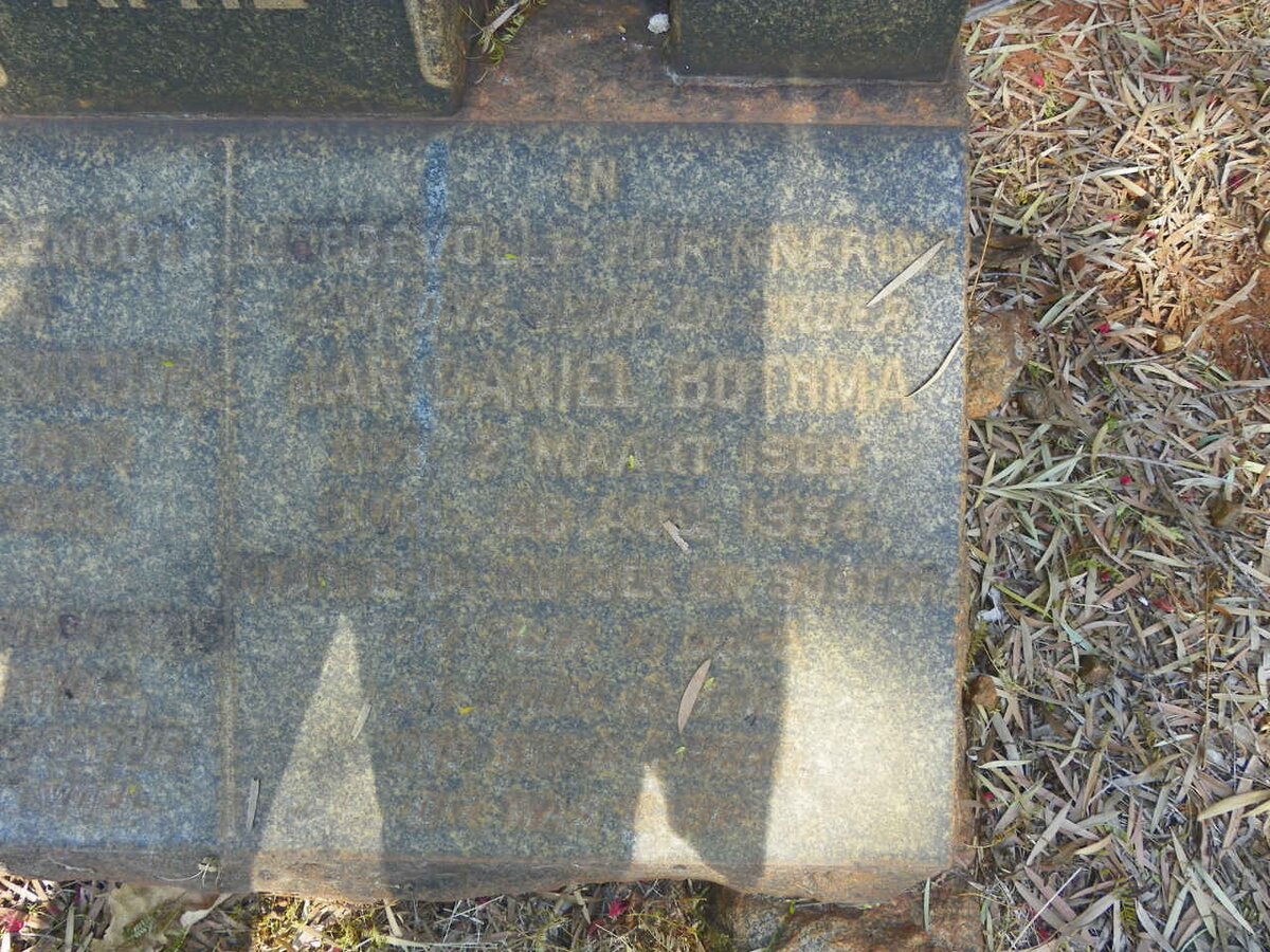 BOTHMA Jan Daniel 1900-1954 :: BOTHMA Tjaart Adriaan 1907-1943  