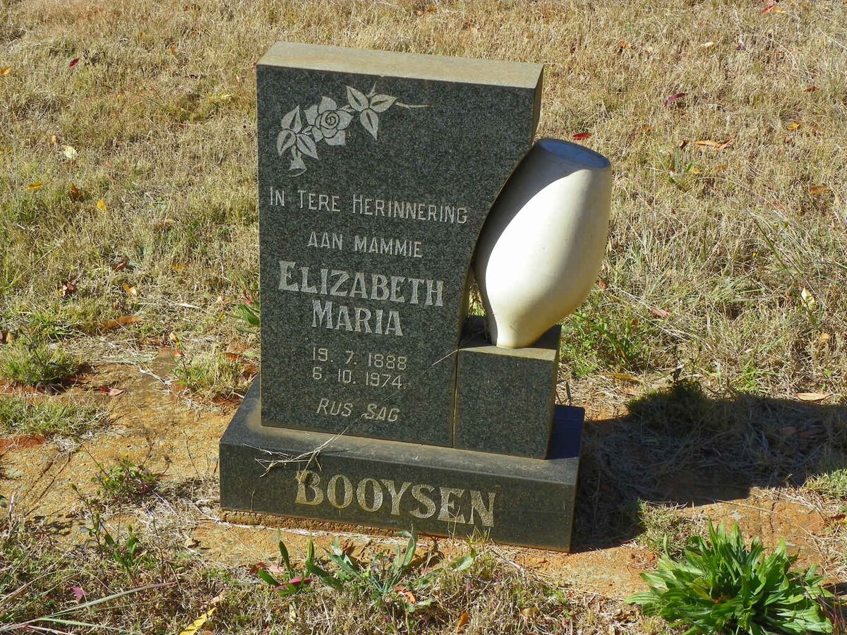 BOOYSEN Elizabeth Maria 1888-1974