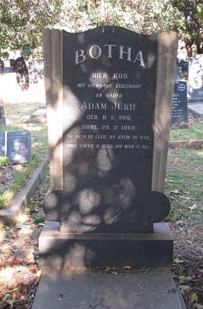 BOTHA Adam Jurie 1910-1968