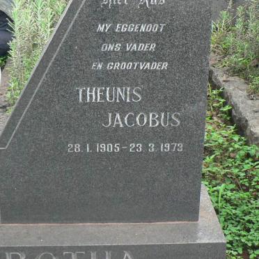 BOTHA Theunis Jacobus 1905-1973