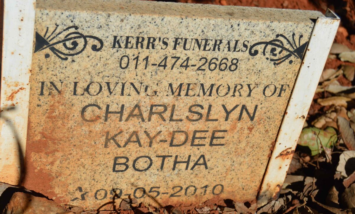 BOTHA Charlslyn Kay-Dee 2010-