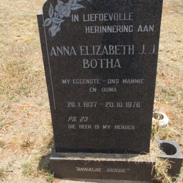 BOTHA Anna Elizabeth J.J. 1937-1976