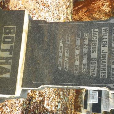 BOTHA Willem Johannes Jacobus 1863-1953