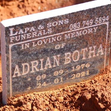 BOTHA Adrian 1976-2021