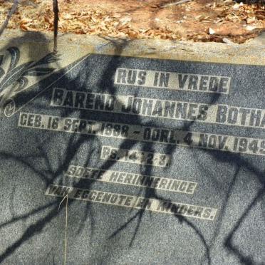 BOTHA Barend Johannes 1888-1949