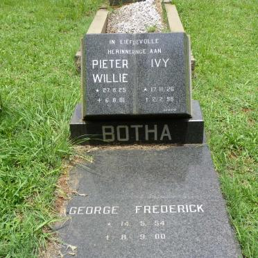 BOTHA Pieter Willie 1925-1981 &amp; Ivy 1926-1998 :: BOTHA George Frederick 1954-2000