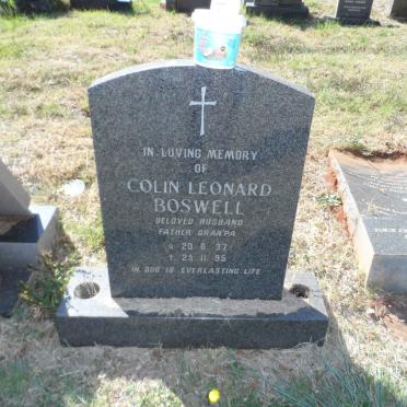 BOSWELL Colin Leonard 1937-1995
