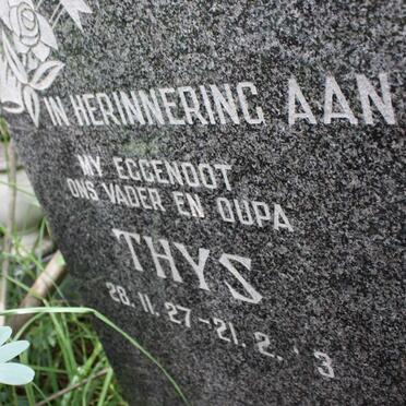 BOOYENS Thys 1927-19?3