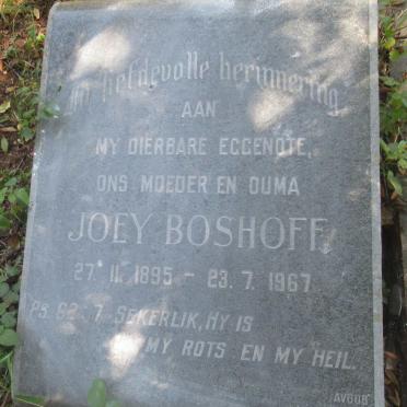 BOSHOFF Joey 1895-1967