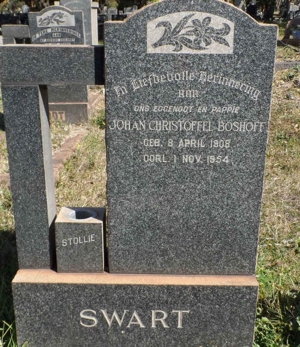 BOSHOFF Johan Christoffel 1908-1954