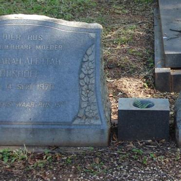 BOSHOFF  Matthys J.J -1966 &amp; Susarah Alettah -1970