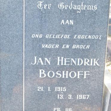BOSHOFF Jan Hendrik 1915-1967