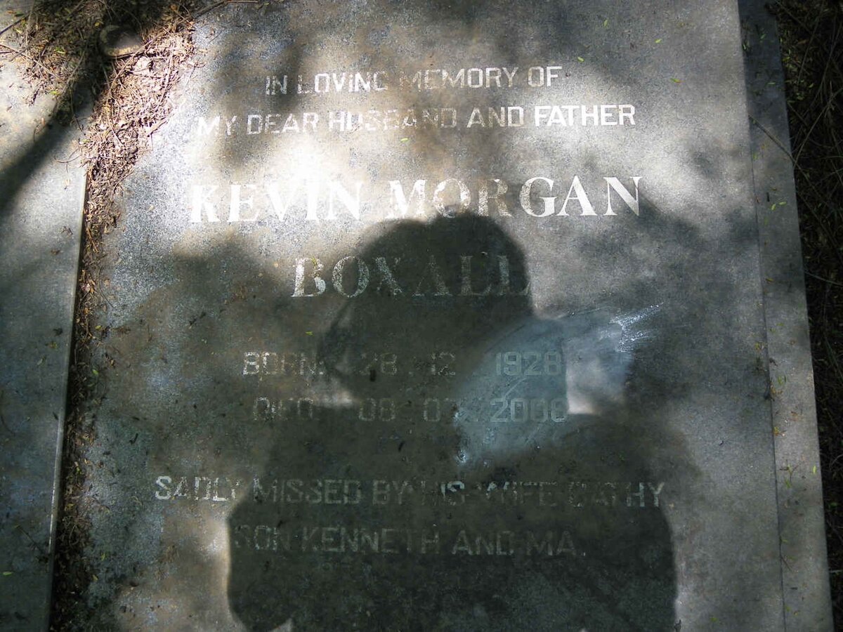 BOXALL Kevin Morgan 1928-2008 &amp; Catherine Mary Sophia VAN JAARSVELD 1936-2010 :: BOXALL Gavin Joseph 1965-1985