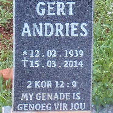 BOTES Gert Andries 1939-2014
