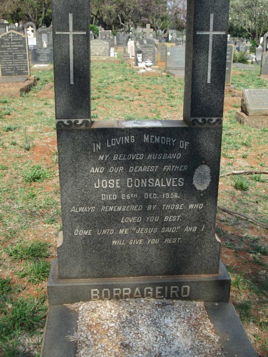 BORRAGEIRO Jose Consalves -1958