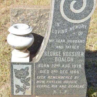 BOALCH George Rossiter 1879-1965