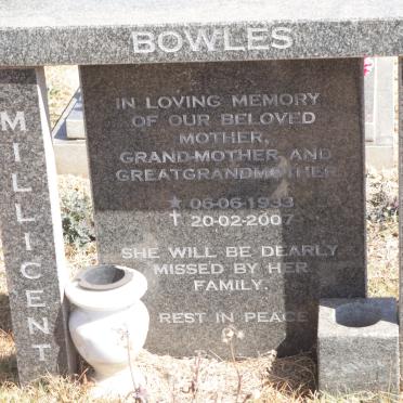 BOWLES Millicent Sarah 1933-2007