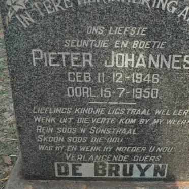 BRUYN Pieter Johannes, de 1946-1950