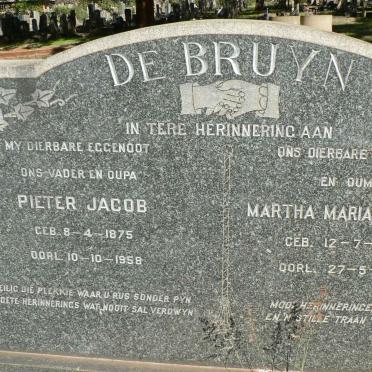 BRUYN Pieter Jacob, de 1875-1958 &amp; Martha Maria Jacoba 1878-1967