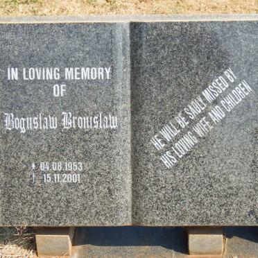 BRONISLAW Boguslaw 1953-2001