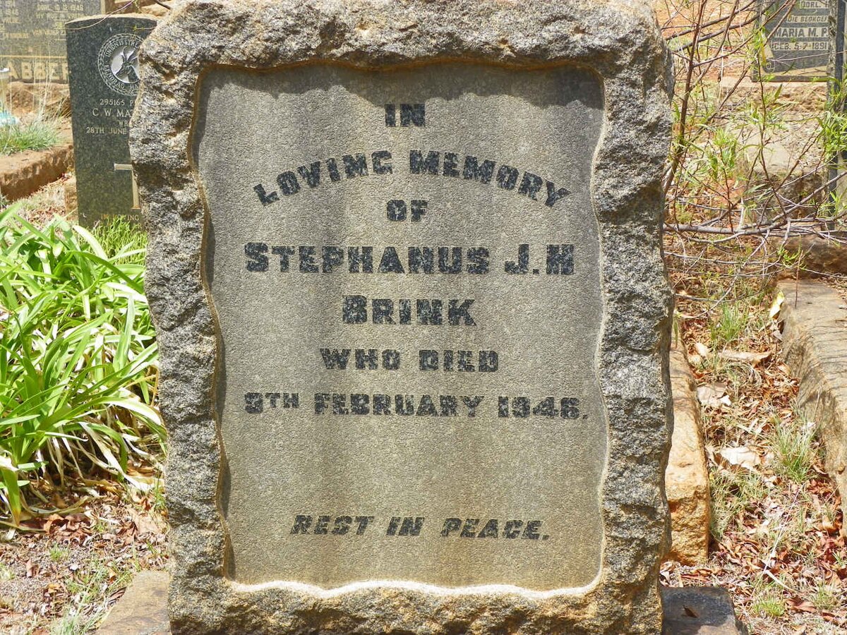 BRINK Stephanus J.H. -1946