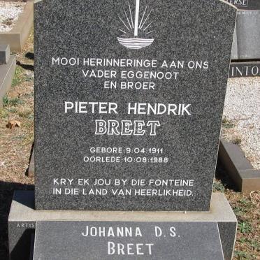 BREET Pieter Hendrik 1911-1988 &amp; Johanna D.S. 1918-2000