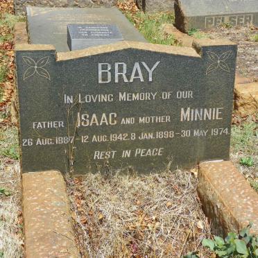 BRAY Isaac 1887-1942 &amp; Minnie 1898-1974