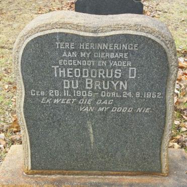 BRUYN Theodorus D., du 1905-1952