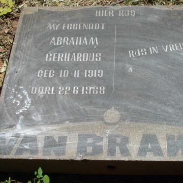 BRAKEL Abraham Gerhardus, van 1919-1968