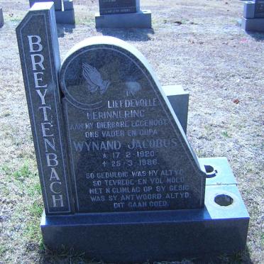 BREYTENBACH Wynand Jacobus 1920-1986