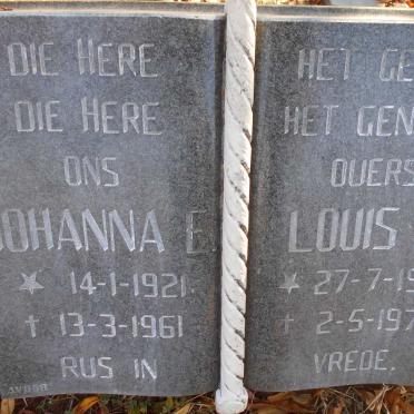 BRUIN Louis D., de 1915-1973 &amp; Johanna E. 1921-1961