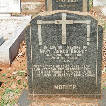 BROPHY Mary Agnes  -1955