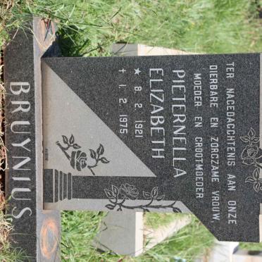 BRUYNIUS Pieternella Elizabeth 1921-1975
