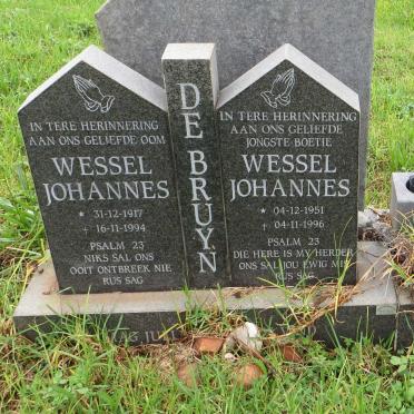 BRUYN Wessel Johannes, de 1917-1994 :: BRUYN Wessel Johannes, de 1951-1996