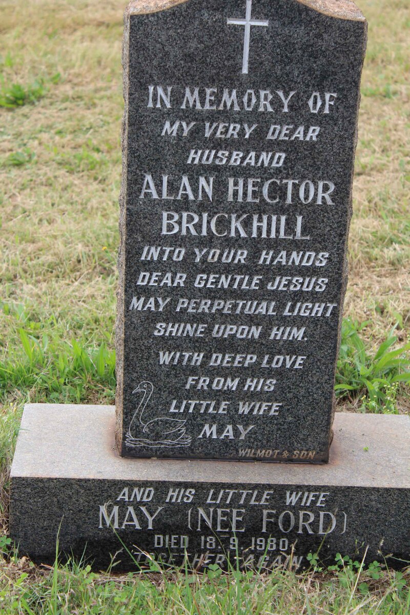 BRICKHILL Alan Hector &amp; May FORD -1980