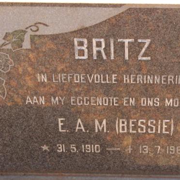 BRITZ E.A.M. 1910-1964