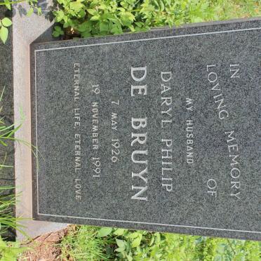 BRUYN Daryl Philip, de 1926-1991