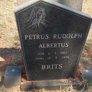 BRITS Petrus Rudolph Albertus 1907-1978